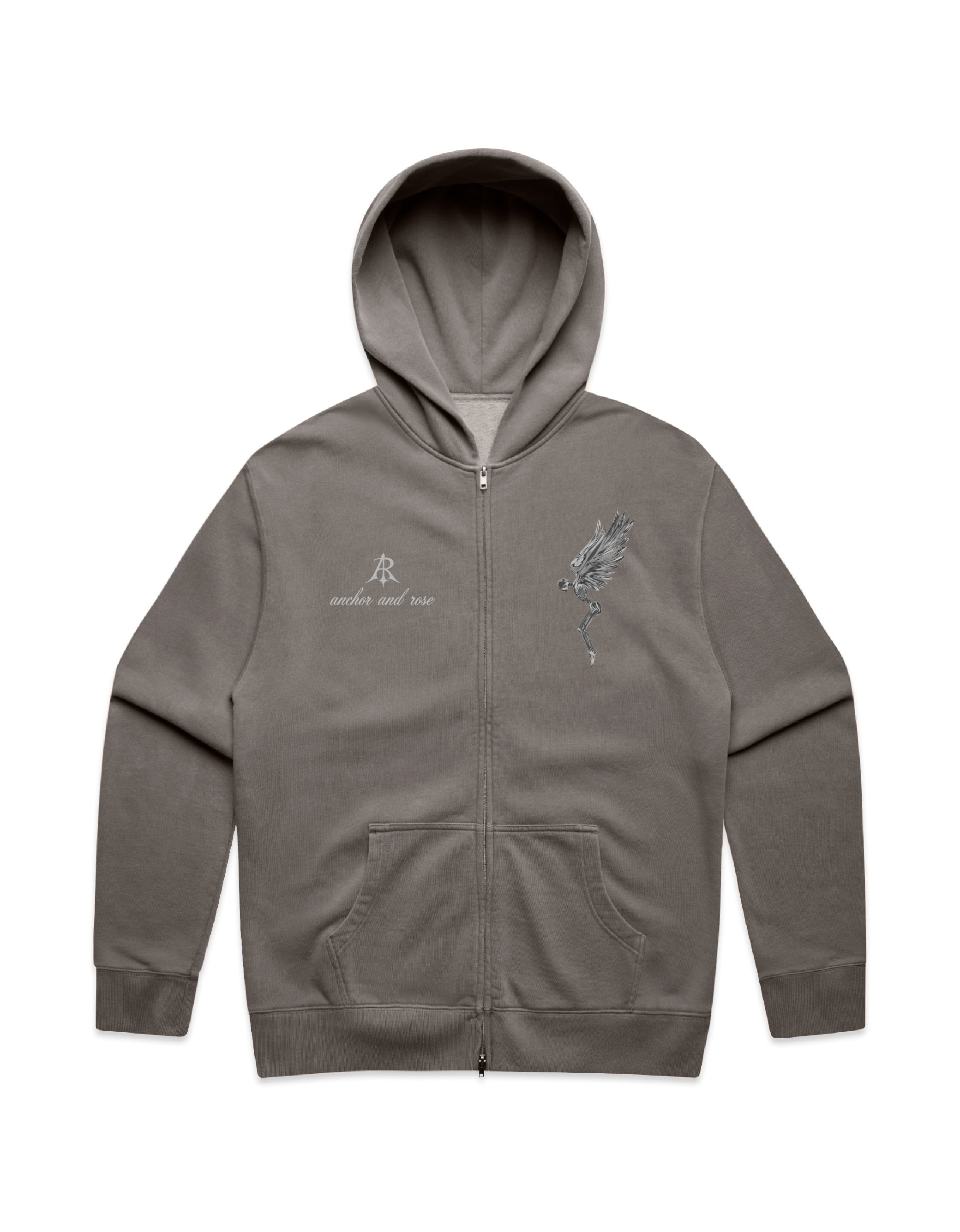Fallen Angel Faded Relax Zip Hoodie