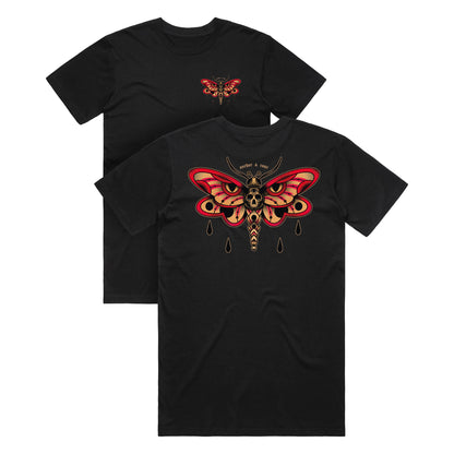 Black Death Moth Graphic T-Shirt