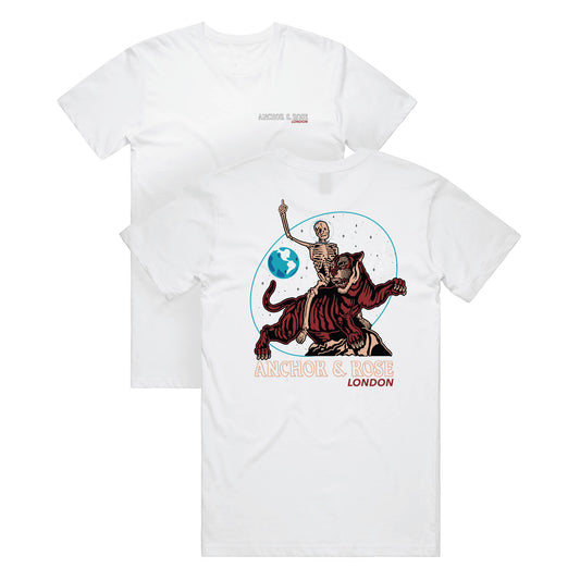 White Astro Pool Graphic T-Shirt