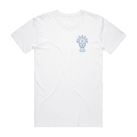 White Clairvoyant Graphic T-Shirt