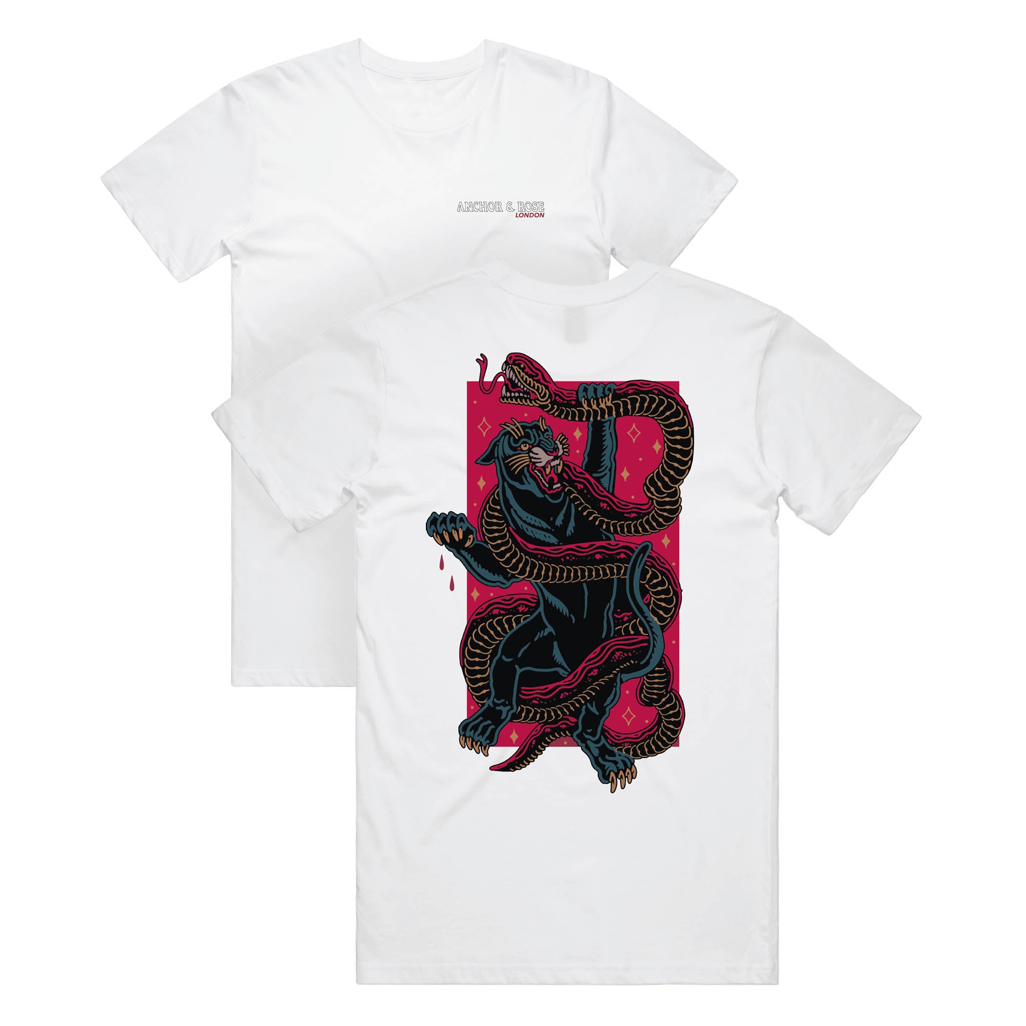 Anchor and Rose White Hunter Tshirt