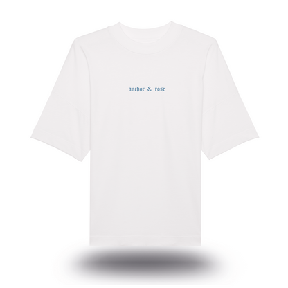 Ecru/White Motif Oversized T-Shirt